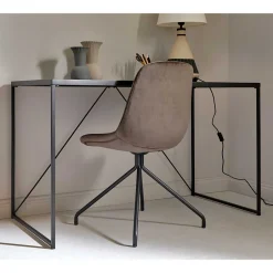 Wohnen Glasschreibtisch aus Schwarzglas - Pathos