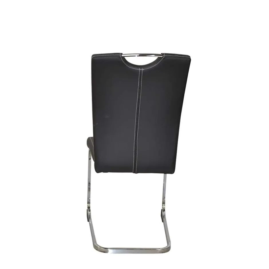 Wohnen Glastisch & Freischwinger Stühle - Zaparony (fünfteilig)