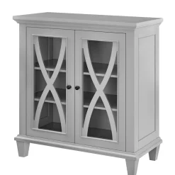 Wohnen Glastüren-Kommode im Vintage Look - Dikono