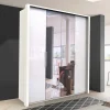 Gleittüren Schlafzimmerschrank mit Spiegel - Dolienca^Wohnen New