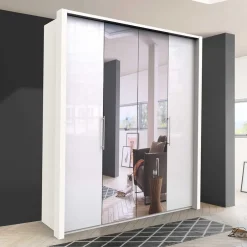 Gleittüren Schlafzimmerschrank mit Spiegel - Dolienca^Wohnen New