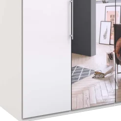 Gleittüren Schlafzimmerschrank mit Spiegel - Dolienca^Wohnen New