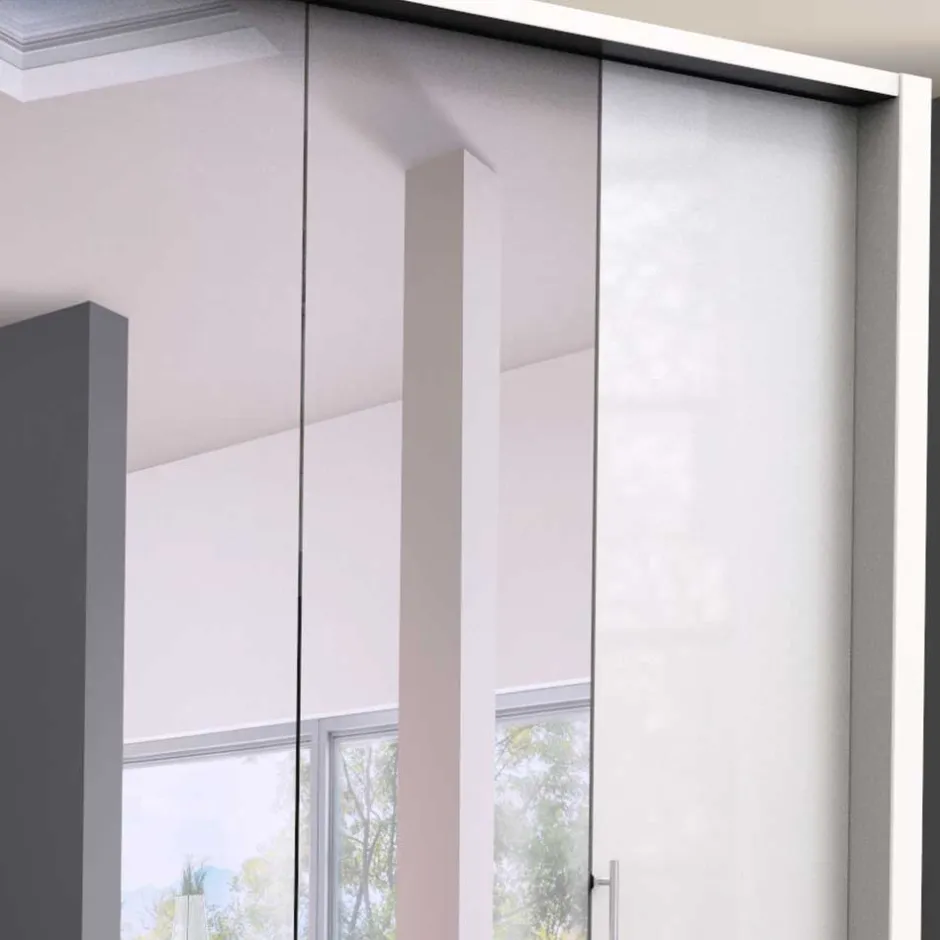 Gleittüren Schlafzimmerschrank mit Spiegel - Dolienca^Wohnen New