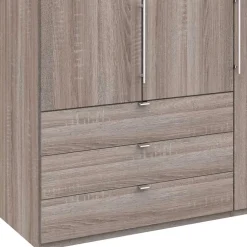 Gleittüren-Kleiderschrank in Holz-Optik - Crenba^Wohnen Outlet