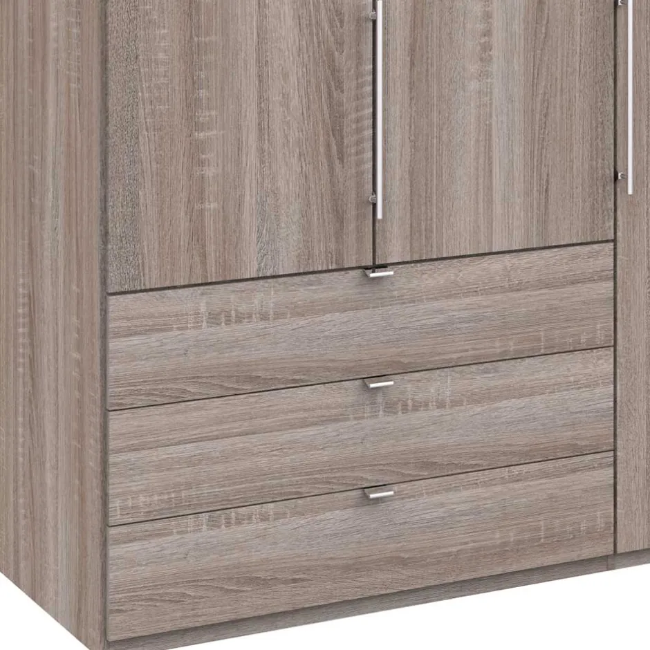 Gleittüren-Kleiderschrank in Holz-Optik - Crenba^Wohnen Outlet