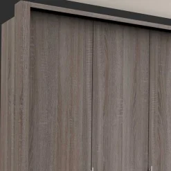 Gleittüren-Kleiderschrank in Holz-Optik - Crenba^Wohnen Outlet