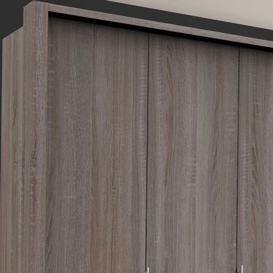 Gleittüren-Kleiderschrank in Holz-Optik - Crenba^Wohnen Outlet