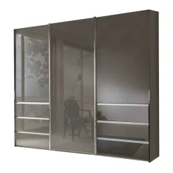 Gleittürenschrank in Braun Glasfront - Padrig^Wohnen Sale