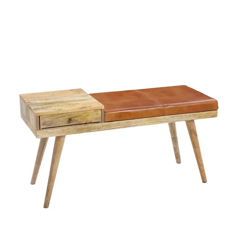 Günstige Design Polsterbank mit Leder - Zanyorita^Wohnen Outlet