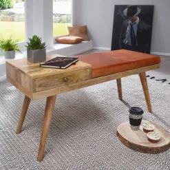 Günstige Design Polsterbank mit Leder - Zanyorita^Wohnen Outlet