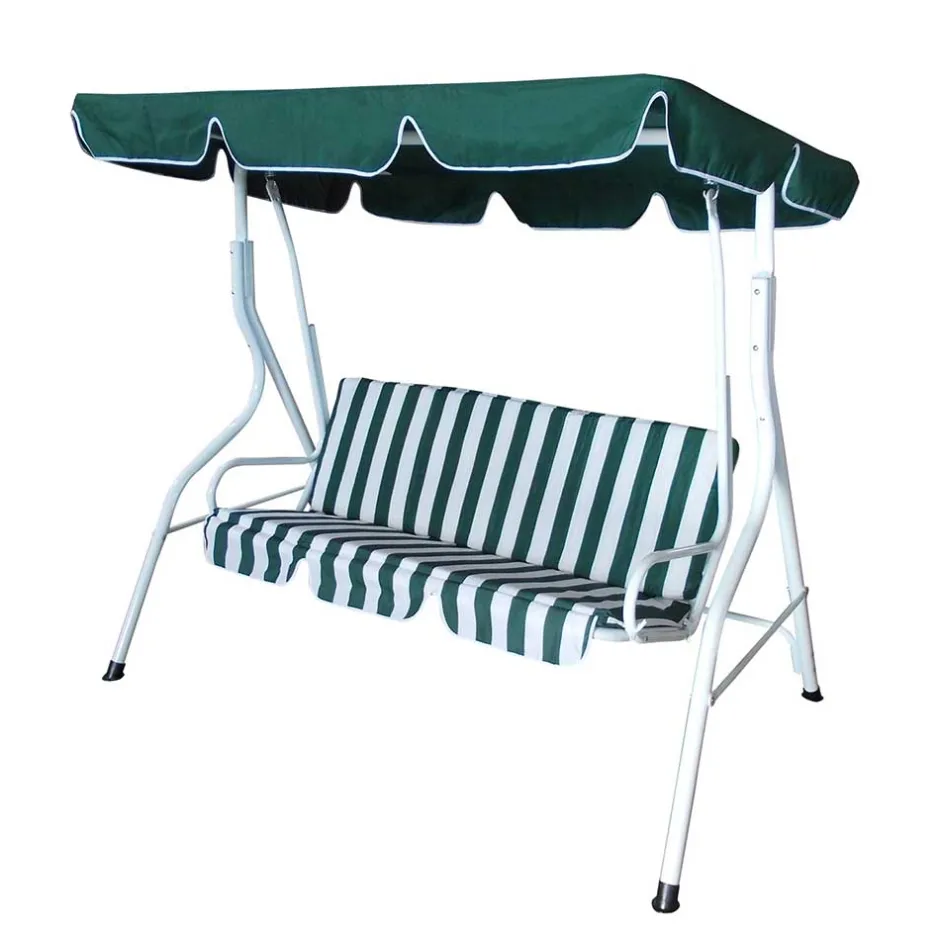 Wohnen Günstige Hollywoodschaukel Kwesina in Grün & Weiß