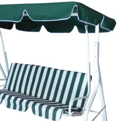 Wohnen Günstige Hollywoodschaukel Kwesina in Grün & Weiß