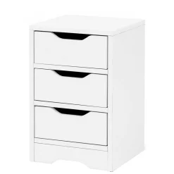 Günstige Nachtkommode mit drei Schubladen - Jian^Wohnen