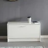 Wohnen Günstige Schuhbank in Weiß mit Klappe Same 80 cm breit