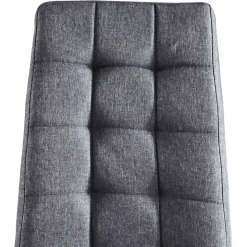 Wohnen Günstiger Esstisch & 4 Polsterstühle - Luke (fünfteilig)