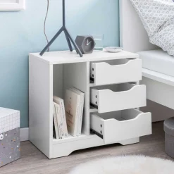 Wohnen Günstiger Nachttisch mit Schubladen - Tenny