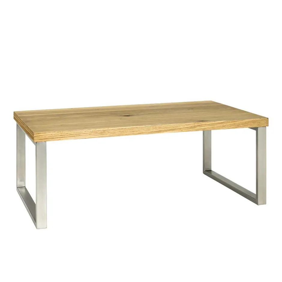 Wohnen Günstiger Sofatisch im Loft Style Vynessa mit Eiche Furnier