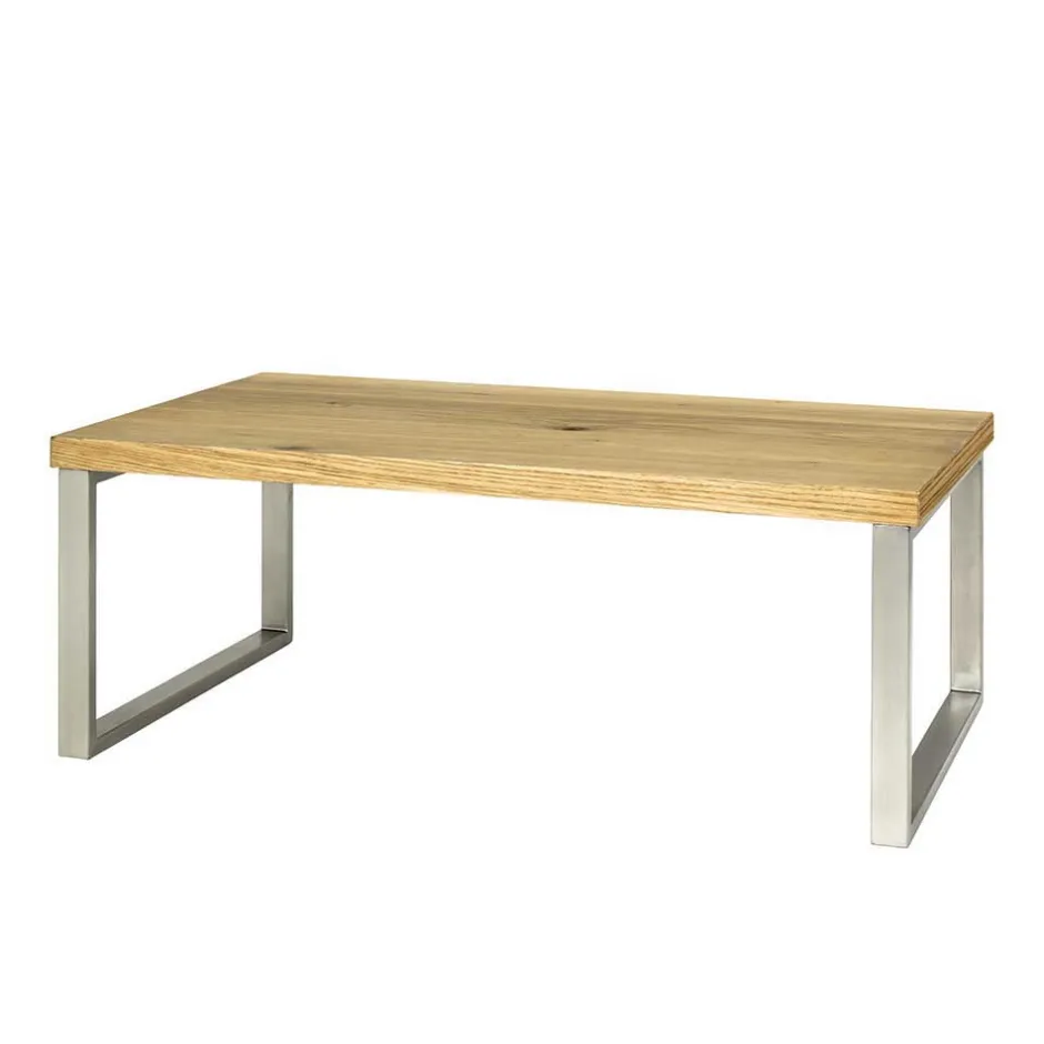 Wohnen Günstiger Sofatisch im Loft Style Vynessa mit Eiche Furnier