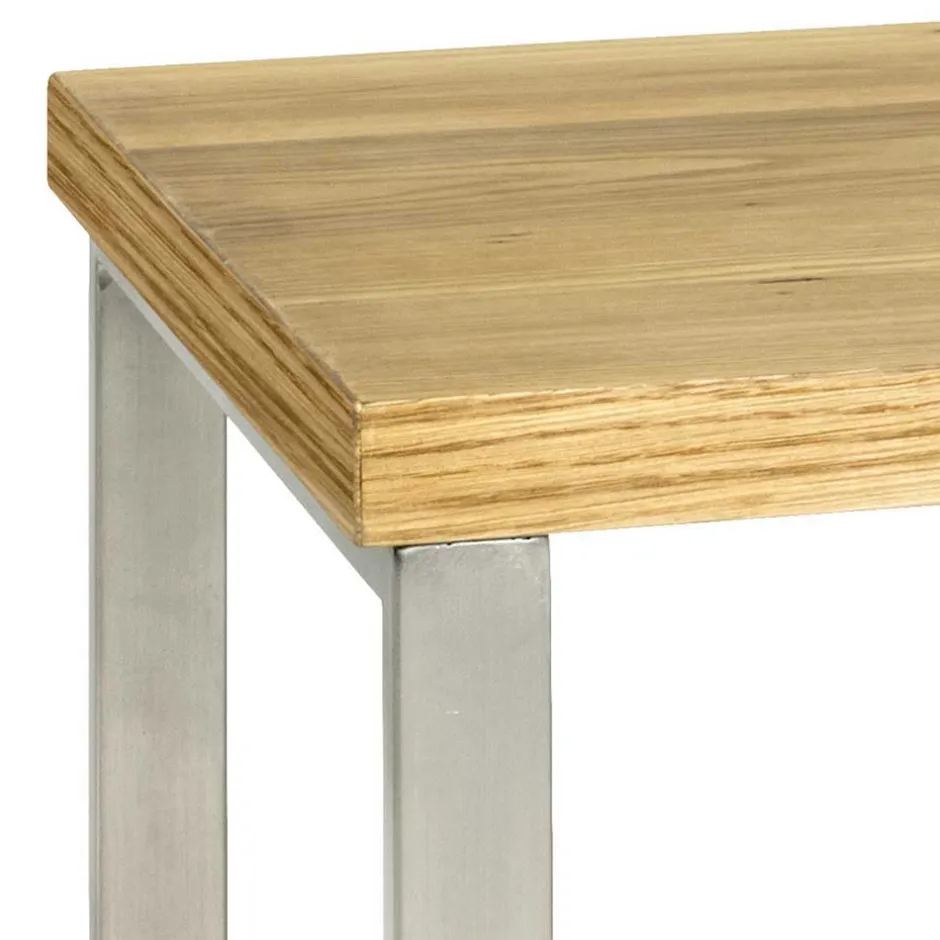 Wohnen Günstiger Sofatisch im Loft Style Vynessa mit Eiche Furnier