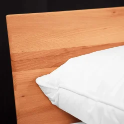Wohnen Günstiges Kernbuche Bett aus Massivholz - Junola
