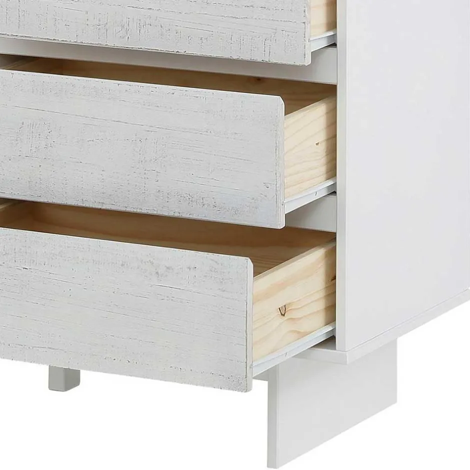 Günstiges Kombi Highboard in Weiß lasiert - Vagniu^Wohnen Hot