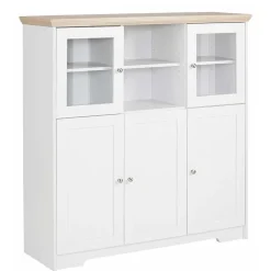 Wohnen Günstiges Landhaus Highboard 125x125x35 - Akedra