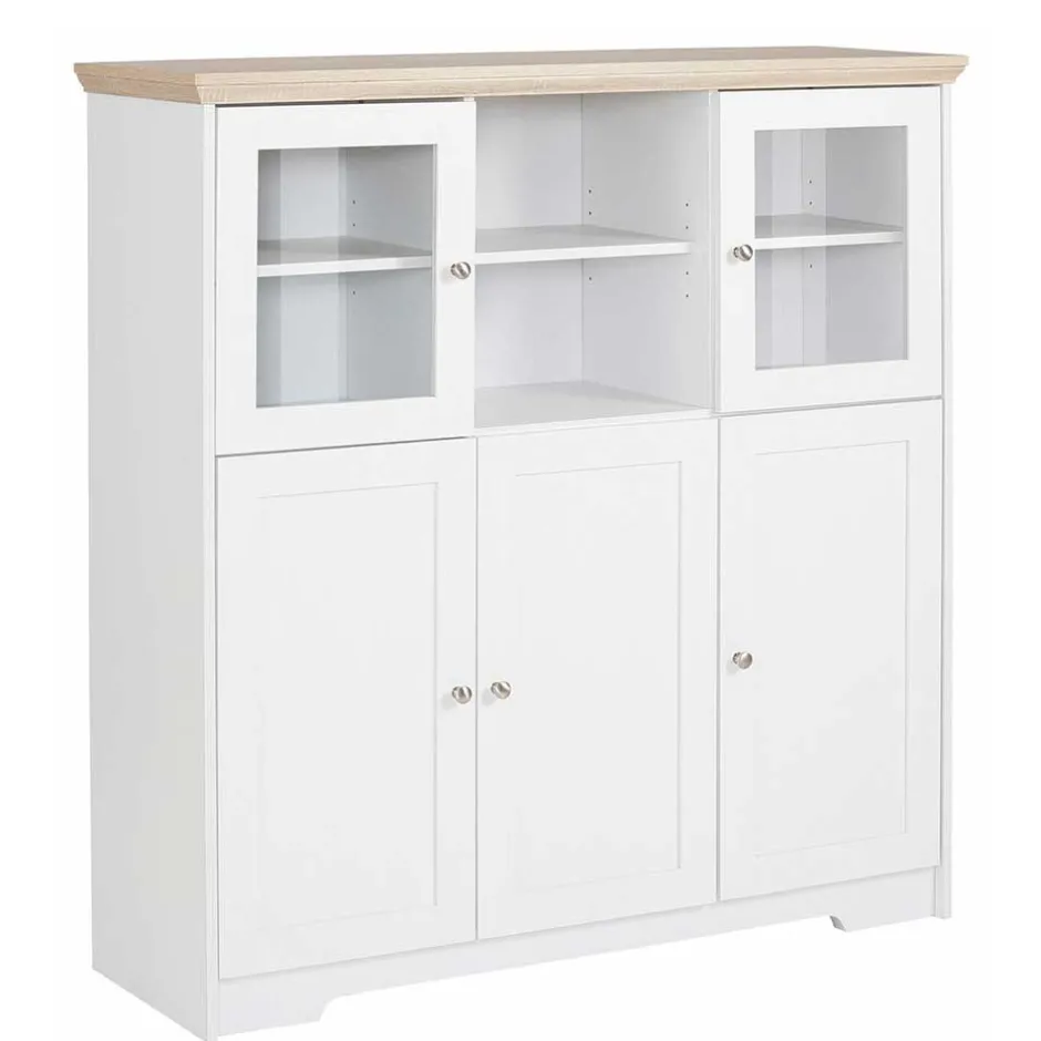 Wohnen Günstiges Landhaus Highboard 125x125x35 - Akedra