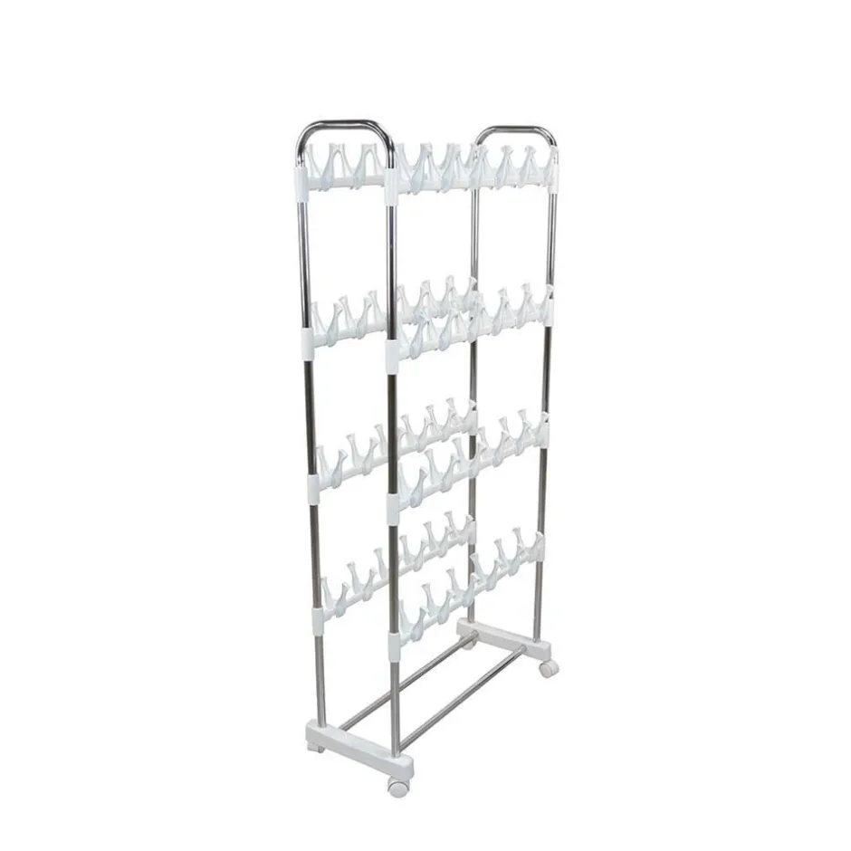 Günstiges Schuhregal auf Rollen Sangora in Weiß^Wohnen Best