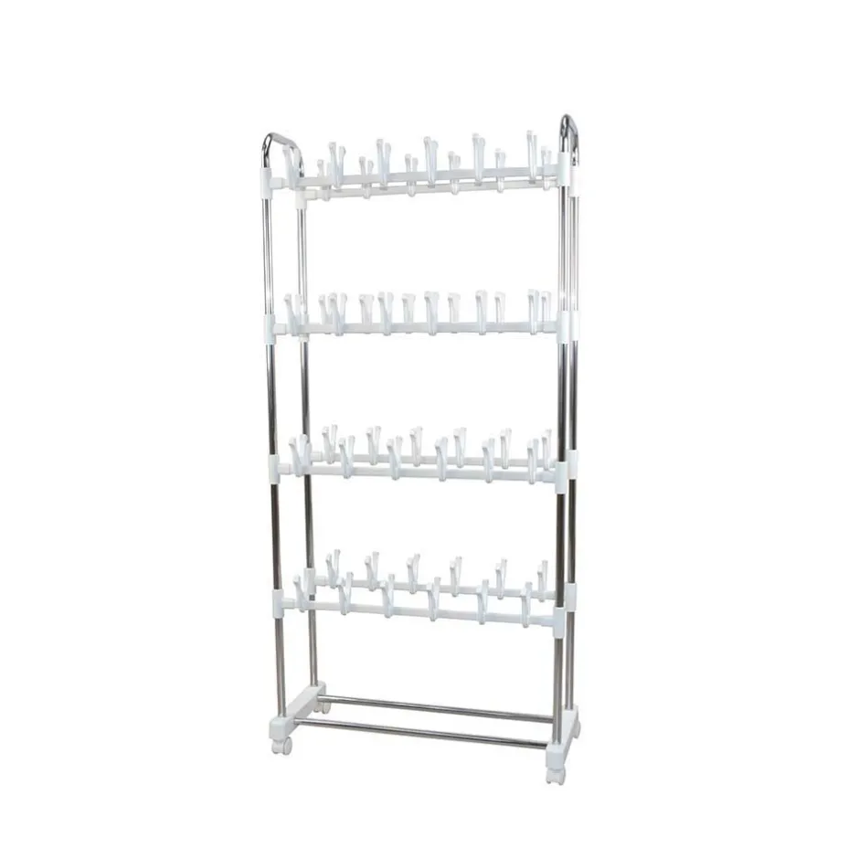 Günstiges Schuhregal auf Rollen Sangora in Weiß^Wohnen Best