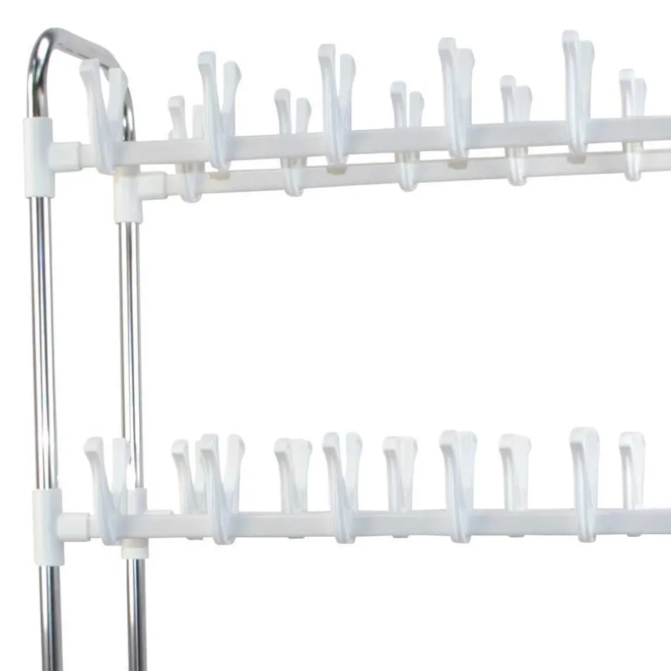 Günstiges Schuhregal auf Rollen Sangora in Weiß^Wohnen Best