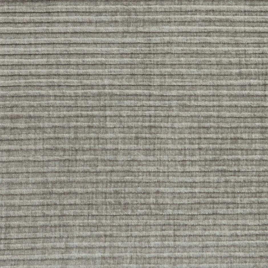 Graubrauner Couchhocker aus Strukturstoff - Gela^Wohnen New