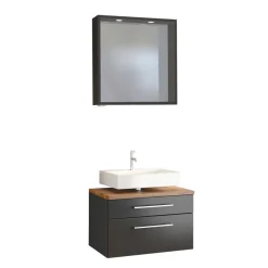 Wohnen Graue Badmöbel Waschplatz - Estregos (zweiteilig)