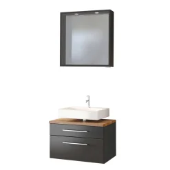 Wohnen Graue Badmöbel Waschplatz - Estregos (zweiteilig)