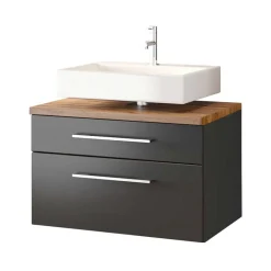 Wohnen Graue Badmöbel Waschplatz - Estregos (zweiteilig)