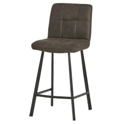 Wohnen Graue Barstühle gepolstert - Jano (2er Set)