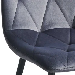 Graue Esszimmerstühle aus Samt - Epos (4er Set)^Wohnen Online