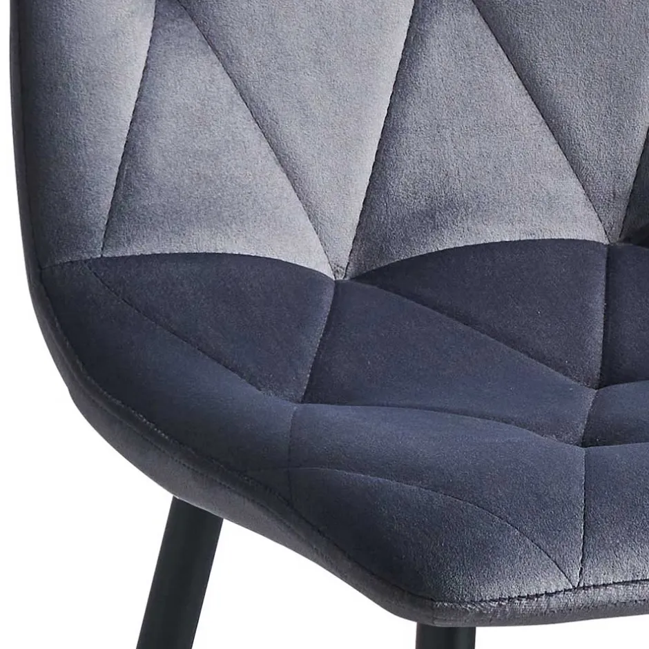 Graue Esszimmerstühle aus Samt - Epos (4er Set)^Wohnen Online