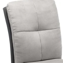 Graue Esszimmerstühle Casalin mit Edelstahl Gestell (2er Set)^Wohnen Outlet