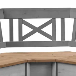 Graue Holz Eckbank Jytte mit Truhe^Wohnen Clearance