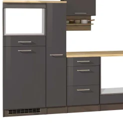 Wohnen Graue Küche Block ohne Geräte - Bozenia (zehnteilig)