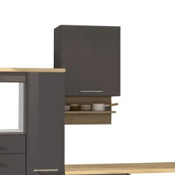 Wohnen Graue Küche Block ohne Geräte - Bozenia (zehnteilig)