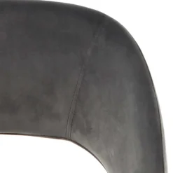 Wohnen Graue Samtstühle mit Eisenbeinen - Viarolia (2er Set)