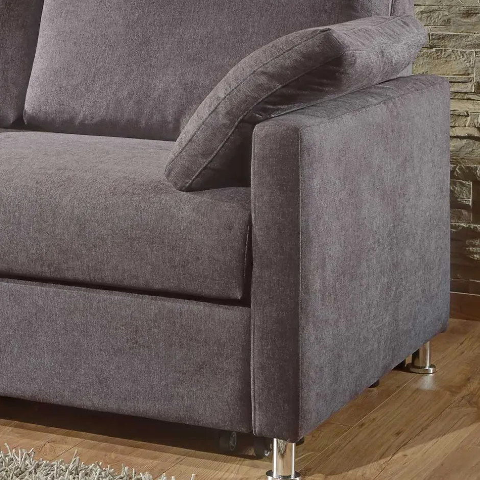 Wohnen Graue Schlafcouch in drei Breiten - Jaxon
