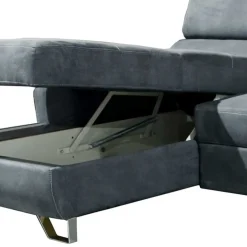 Graue Sofaecke mit Schlaffunktion - Quartia^Wohnen Clearance