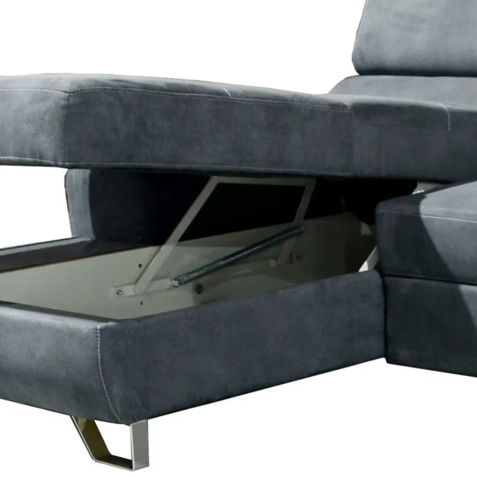 Graue Sofaecke mit Schlaffunktion - Quartia^Wohnen Clearance