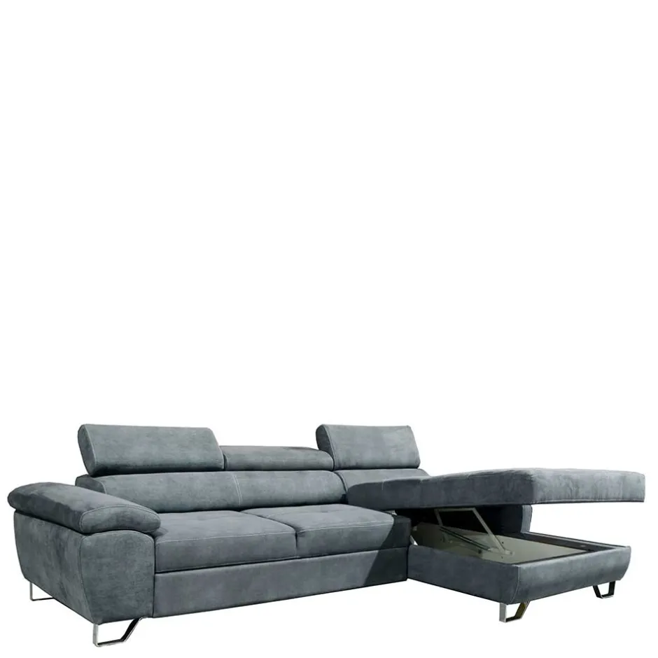 Graue Sofaecke mit Schlaffunktion - Quartia^Wohnen Clearance