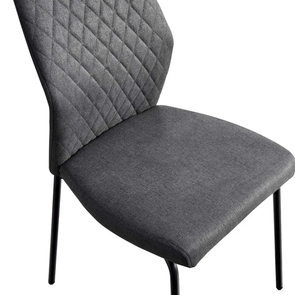 Graue Stoffstühle modern - Lenox (4er Set)^Wohnen Sale