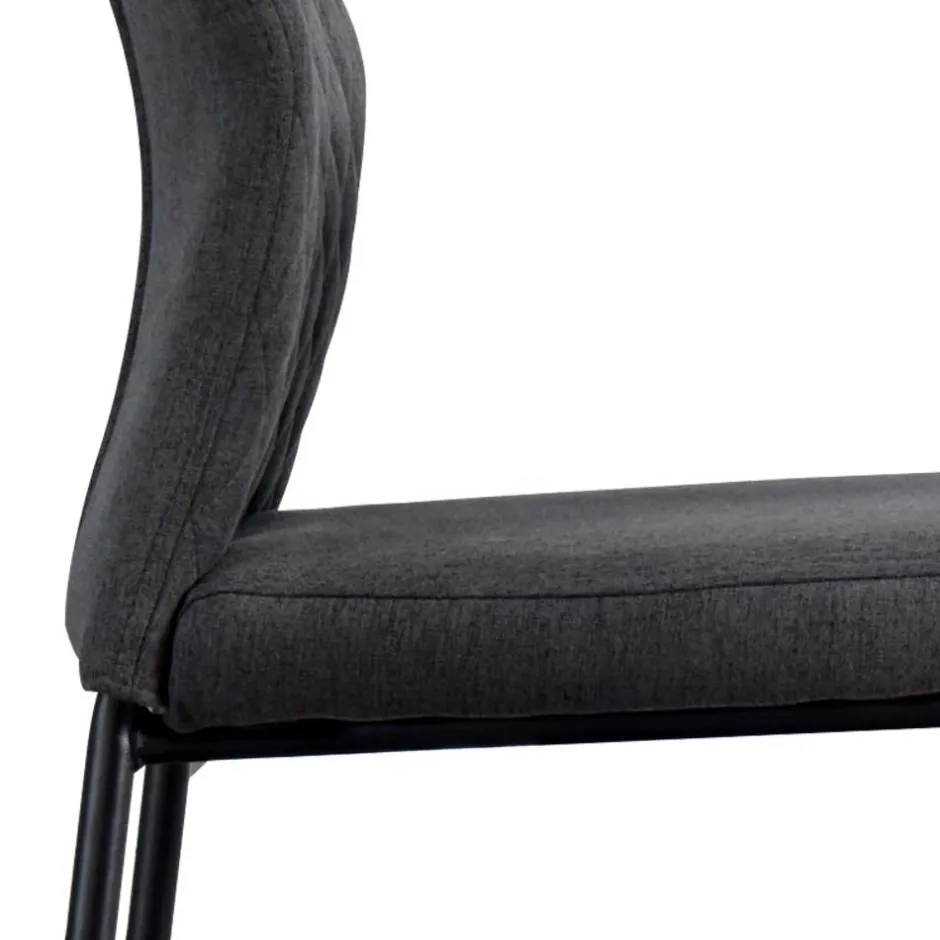 Graue Stoffstühle modern - Lenox (4er Set)^Wohnen Sale