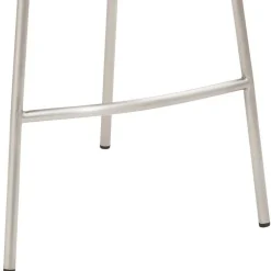 Wohnen Grauer Barstuhl im Material Mix - Ruvenz