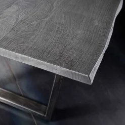 Wohnen Grauer Baumkanten Esstisch Risa im Loft Style